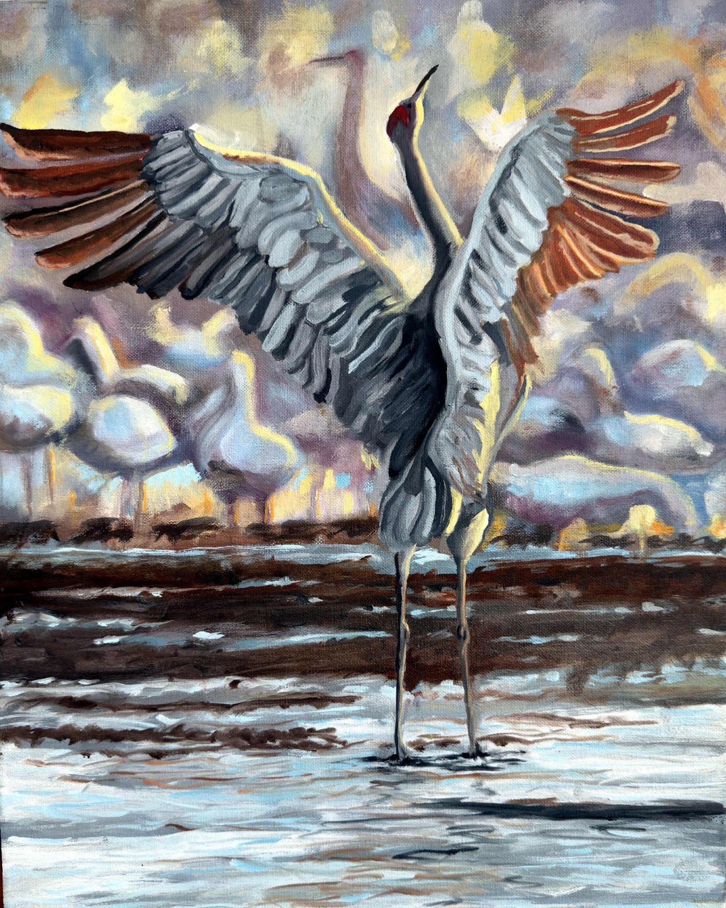 Sand Hill Crane Dance